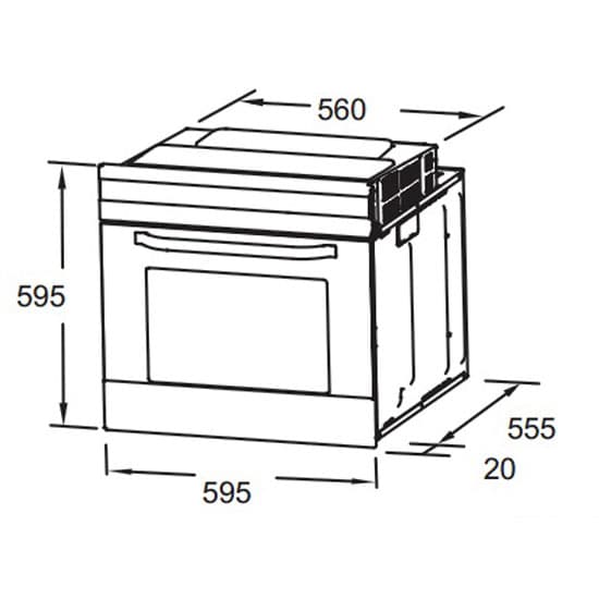 Духовой шкаф midea mo47001x